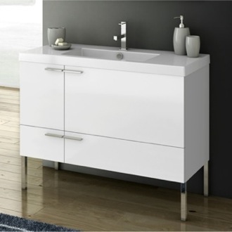 Bathroom Vanity Floor Standing Bathroom Vanity, Modern, 40