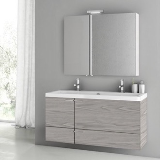 Bathroom Vanity Double Bathroom Vanity, Wall Mount, Wide, 48