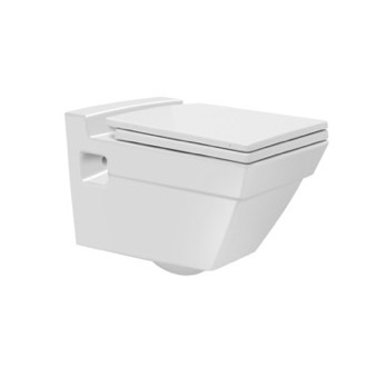 Toilet Modern Wall Mount Toilet, Ceramic, Squared CeraStyle 018000