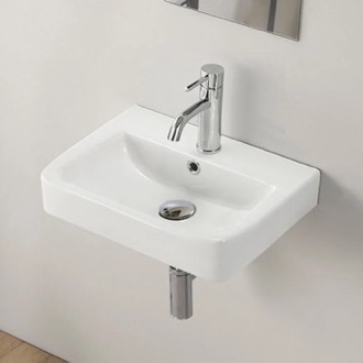 Bathroom Sink Small Bathroom Sink, Wall Mounted CeraStyle 035200-U