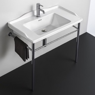 Console Bathroom Sink Transitional Console Sink, 32