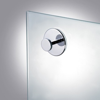 Bathroom Hook Suction Pad Robe or Towel Hook in Chrome Windisch 85050-CR