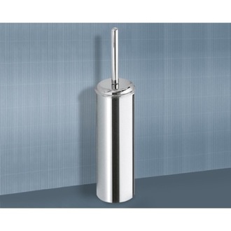 Toilet Brush Toilet Brush Holder, Round, Chrome Gedy 2733