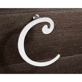 Towel Ring Chrome Towel Ring Crescent Shape Gedy 3370-13
