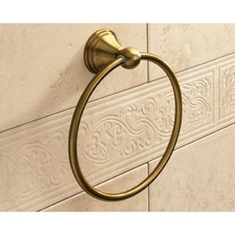 Towel Ring Classic-Style Bronze Towel Ring Gedy 7570-44