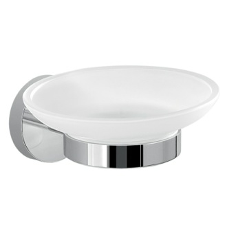 Soap Dish Frosted Glass Soap Dish With Wall Mount Gedy 2311-13