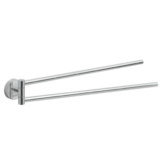 Towel Bar Swivel Towel Bar, Chrome, Two Rails Gedy 2323-13