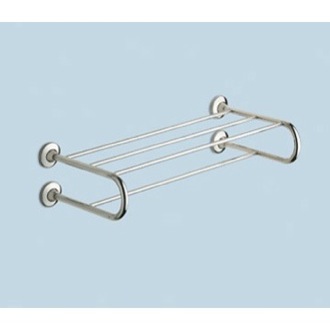 Train Rack Polished Chrome Towel Shelf With Towel Bar Gedy 2435-13