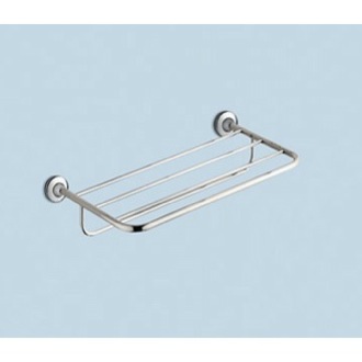 Train Rack Polished Chrome Towel Shelf With Towel Bar Gedy 2735-13