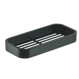 Soap Dish Rectangular Matte Black Wall Mounted Soap Dish Gedy 3218-14