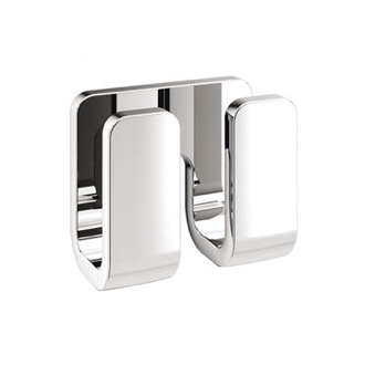 Bathroom Hook Modern Chrome Double Robe Hook Gedy 3228-13