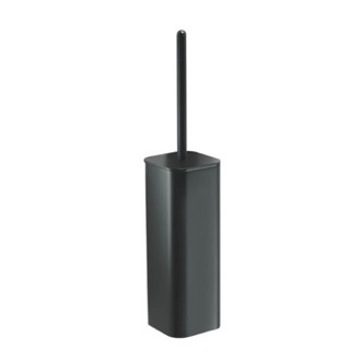 Toilet Brush Wall Mounted Matte Black Toilet Brush Holder Gedy 3233-03-14