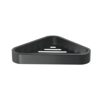 Soap Dish Matte Black Corner Shower Soap Dish Gedy 3283-14