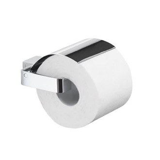 Toilet Paper Holder Square Polished Chrome Toilet Roll Holder With Cover Gedy 5425-13