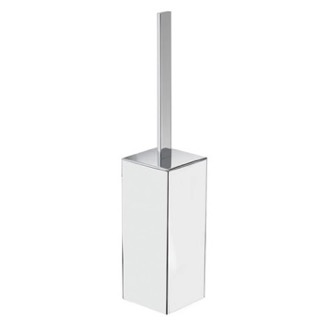 Toilet Brush Square Polished Chrome Toilet Brush Holder Gedy 5433-13