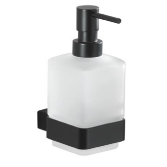 Soap Dispenser Wall Mounted Frosted Glass Soap Dispenser Gedy 5481-M4