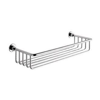 Nameeks NFA023 Chrome General Hotel 10 Wall Mounted Corner Shower Basket