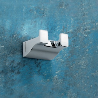 Bathroom Hook Double Hook, Square, Polished Chrome Gedy 5726-13