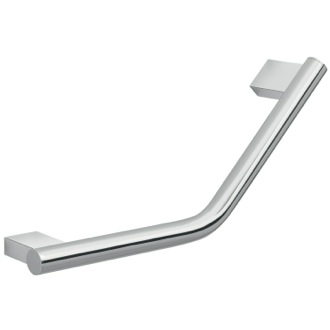 Grab Bar Grab Bar, Decorative, Round, Chrome, 13 Inch, Wall Mounted, Angled Gedy A222-13