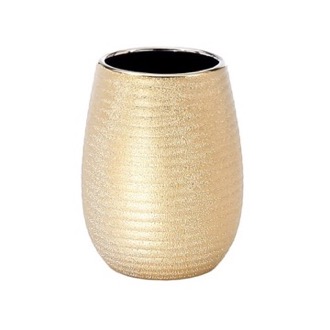 Toothbrush Holder Gold Finish Toothbrush Holder Made From Pottery Gedy AD98-87