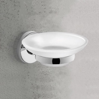 Nameeks ED34-03 Chrome Gedy Wall Mounted Toilet Brush Holder