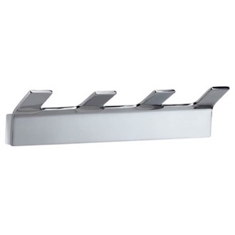 Bathroom Hook Wall Mounted Polished Chrome Quadruple Hook Rack Gedy 2228-13