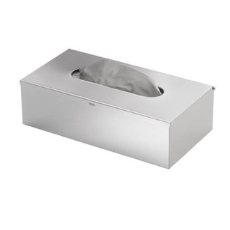 Tissue Box Cover Rectanglular Stainless Steel Wall Tissue Box Holder Gedy 2308-38