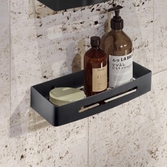 Gedy by Nameeks Lounge Shower Soap Dish; Matte Black 5412