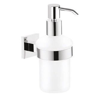 Soap Dispenser Wall Mounted Frosted Glass Soap Dispenser Gedy 2881-13