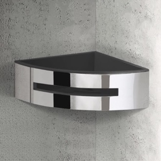 Gedy 5418-13 By Nameek's Lounge Wall Mounted Square Chrome Wire Double Soap  Holder - TheBathOutlet