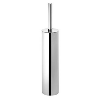 Toilet Brush Toilet Brush Holder, Round, Polished Chrome Gedy ED34-13