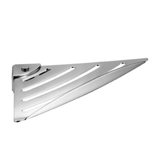 Bathroom Shelf Wall Mounted Polished Chrome Corner Bathroom Shelf Gedy ES81-13