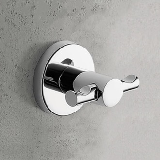 Bathroom Hook Double Hook, Chrome Gedy FE26-13