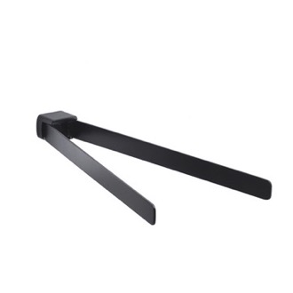 Towel Bar Double Swivel Towel Bar, Matte Black Gedy PI23-14