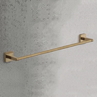 Towel Bar Towel Bar, 24 Inch, Modern, Matte Gold Gedy TO21-60-88