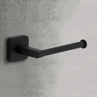 Toilet Paper Holder Matte Black Modern Toilet Paper Holder Gedy TO24-14