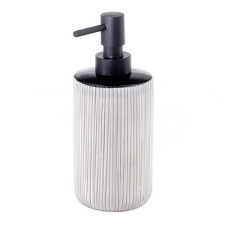 Soap Dispenser Grey and Black Pottery Soap Dispenser Gedy NO80-08