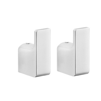 Bathroom Hook Pair of Polished Chrome Hooks, Modern Gedy PI27-13