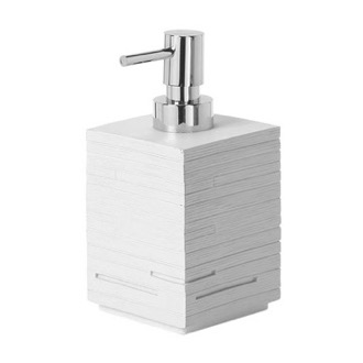 Soap Dispenser Square White Soap Dispenser Made From Thermoplastic Resin Gedy QU81-02