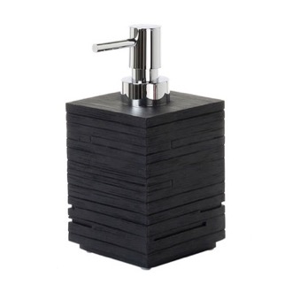 Soap Dispenser Square Black Countertop Soap Dispenser Gedy QU81-14
