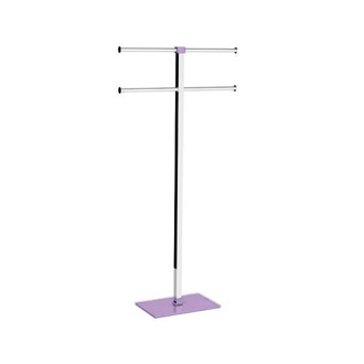 Towel Stand Towel Rack, Resin and Steel, Lilac Gedy RA31-79