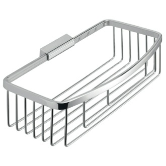 Shower Basket Rectangular Chromed Stainless Steel Wire Shower Basket Gedy S018-13