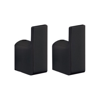 Bathroom Hook Modern Pair of Matte Black Hook Gedy PI27-14