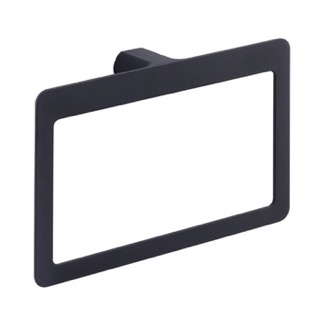 Towel Ring Modern Square Matte Black Towel Ring Gedy PI70-14