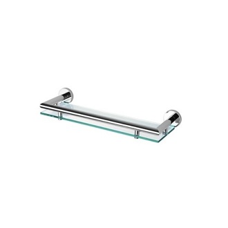 Bathroom Shelf 14 Inch Clear Glass Bathroom Shelf Holder Geesa 6501-02-35