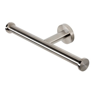 Toilet Paper Holder Brushed Nickel Spare Double Toilet Roll Holder Geesa 6518-05