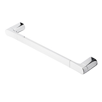 Towel Bar 20 Inch Round Wall Mounted Chrome Towel Bar Geesa 4507-02-45