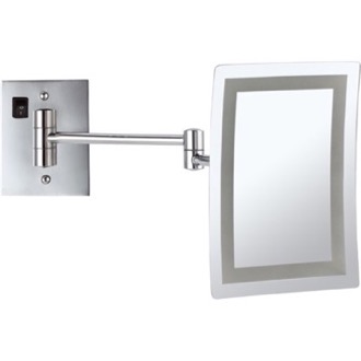 Hardwired lighted makeup mirror discount