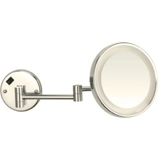 Makeup Mirror Lighted Makeup Mirror, Wall Mounted, 3x, Satin Nickel Nameeks AR7703-SNI-3x