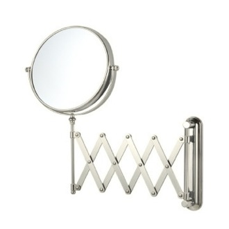 Makeup Mirror Wall Mounted Magnifying Mirror, 3x Magnification, Satin Nickel Nameeks AR7720-SNI-3x